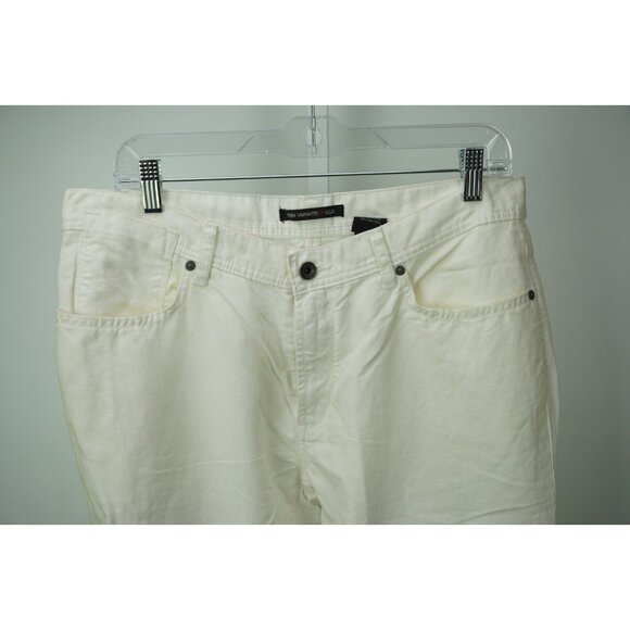 John Varvatos Bowery Fit WhiteMens Cotton Pants Sz 33 Brand New